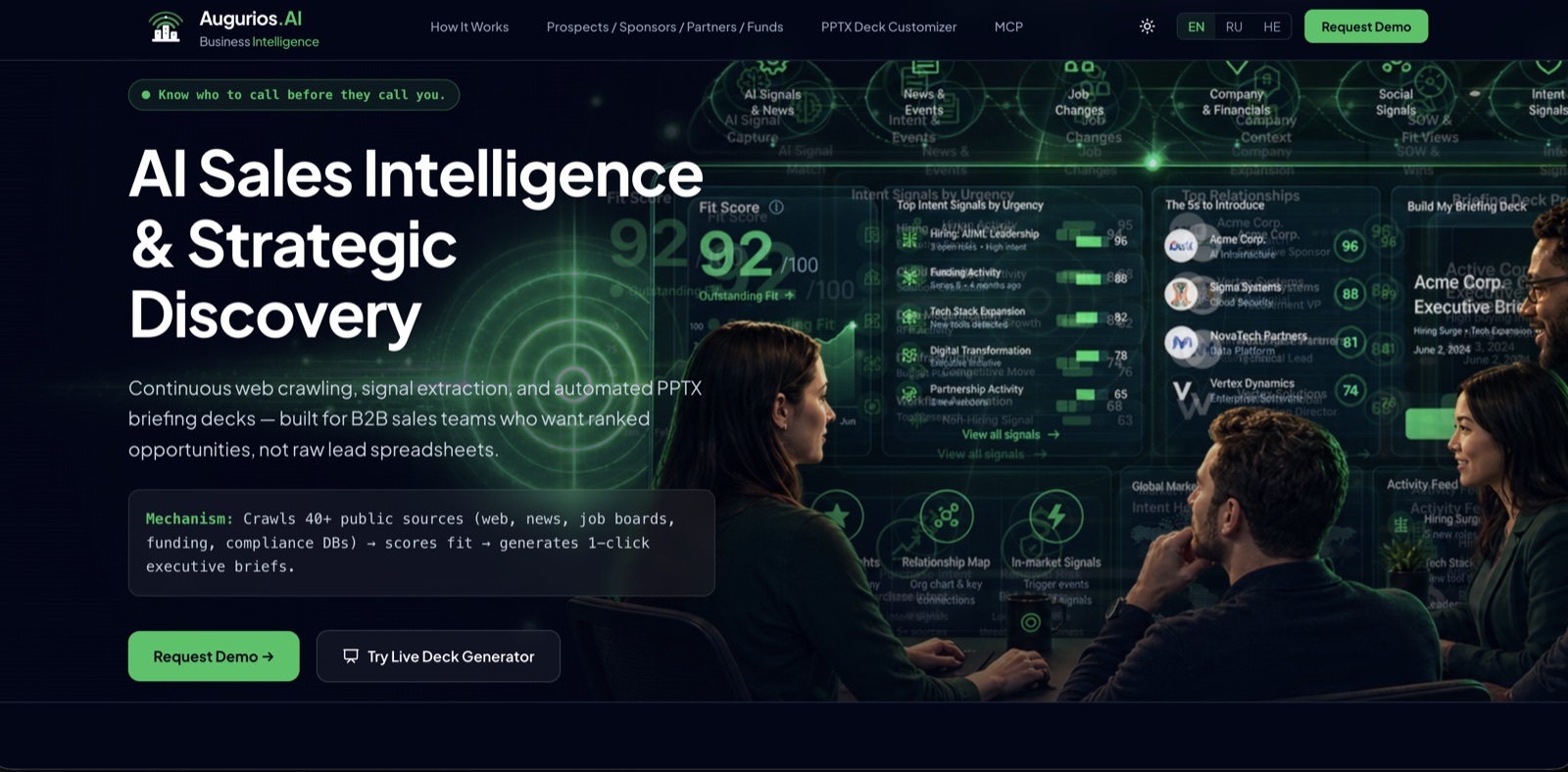 Augurios.AI — AI sales intelligence and discovery platform